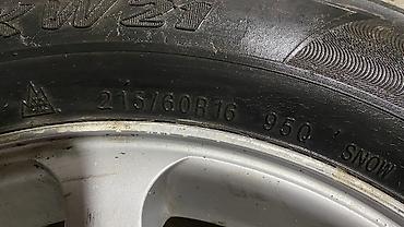 60: Колеса в сборе 215 / 60 / R 16, Зима, Б/у, 1 шт, Литые, отверстий - 5 — 2