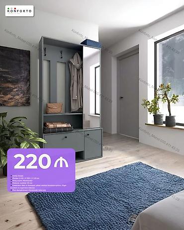 Dəhliz Dəsti – Konforto Mebel - Ölçü: 40 × 200 × 120 sm - Rəng