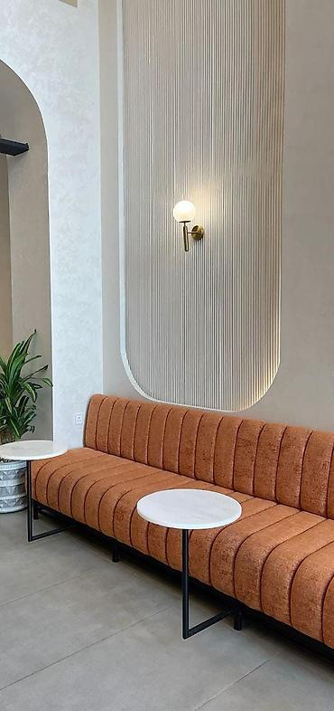 Restoran mebeli: Restoran, kafe və gözləmə zonaları üçün modul tipli divan oturacaqlar — 10