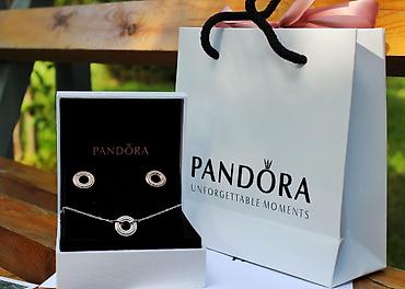 Бижутерия: Очаровательный набор от Pandora🥰 Серебро 925 проба😍 Набор 2600 сом☺️ — 3