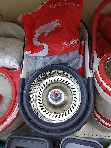 ведро для белья: Швабра с ведром и центрифугой (spin-mop) - Комплект для быстрой — 1