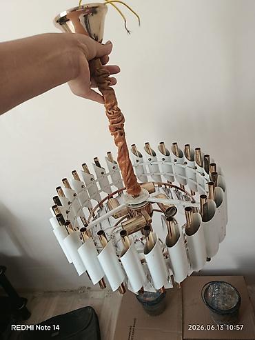 lustr ventilator: Çılçıraq, 10 və daha çox lampa, Metal — 1