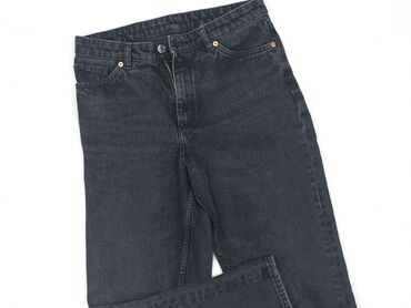 czarne jeansy damskie proste nogawki: Jeans for women, S (EU 36)