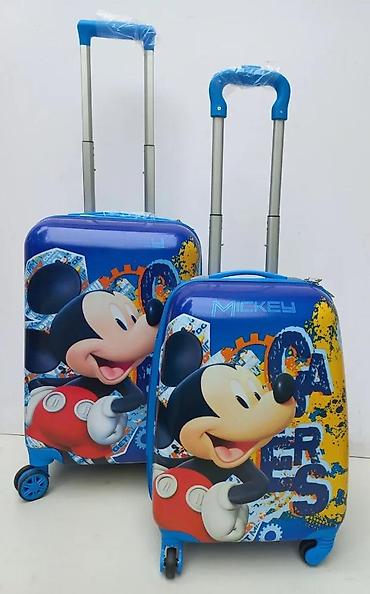 Rančevi, torbe i koferi: Dečiji set kofera – Mickey Mouse dizajn - Set od 2 kofera: veći i — 5