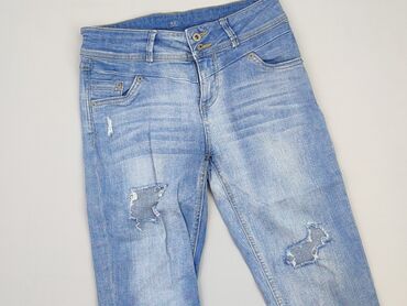 jeansowe spódniczka z dziurami: Штани 3/4 жіночі, S, стан - Хороший