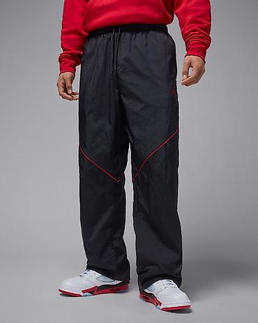 nike tn цена: JORDAN Brooklyn Men's Draft Pants - Black/Gym Red vel. XS NOVO IB — 1