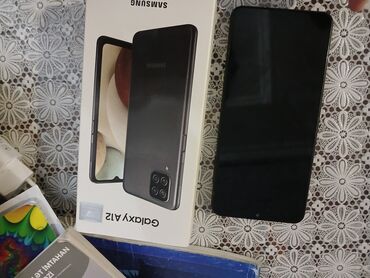 nomreler satisi: Samsung Galaxy A12, 64 GB, rəng - Qara, Sensor, Barmaq izi, İki sim kartlı