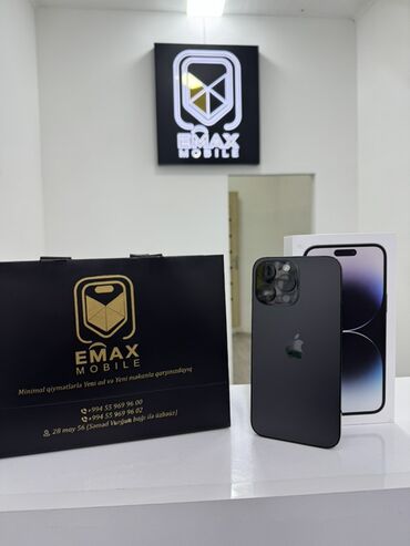 Apple iPhone: IPhone 14 Pro Max, 256 GB, Qara, Zəmanət, Face ID — 1