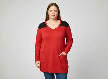 kapcie z kaczym pierzem: Women`s sweater, size 4XL