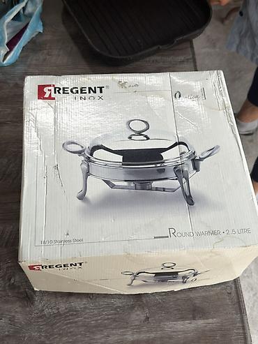 Абсолютно новый Круглый подогреватель блюд Regent Inox Ovation, объем