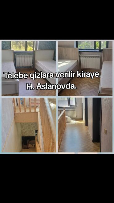 Qadın geyimləri: H.Aslanovda 2 mertebeli addelni heyet evi kiraye verilir.4 otaqli