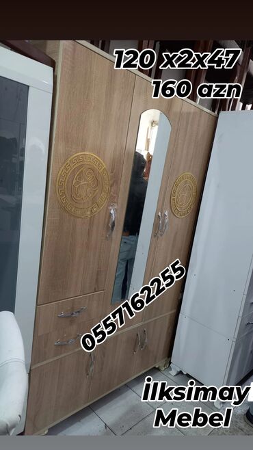 Dolablar: Yeni, Açılan, 3 qapılı Düz dolab, Azərbaycan — 2