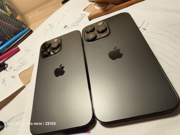 номера для телефона: IPhone 14 Pro Max, Колдонулган, 1 ТБ, Кара, Заряддоочу түзүлүш, Коргоочу айнек, Кабель, 87 %