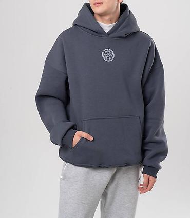 Мужская толстовка, XL, Новый, цвет - Серый, Самовывоз, Платная доставка