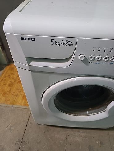 plesteshin 5: Paltaryuyan maşın Beko, 5 kq, İşlənmiş, Avtomat, Qurutma var — 3
