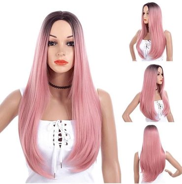 Perike i klipse: 🎀poluprirodne kanekalon perike🎀 ‼peru se peglaju i uvijaju‼ ⚠️novo⚠️ — 2