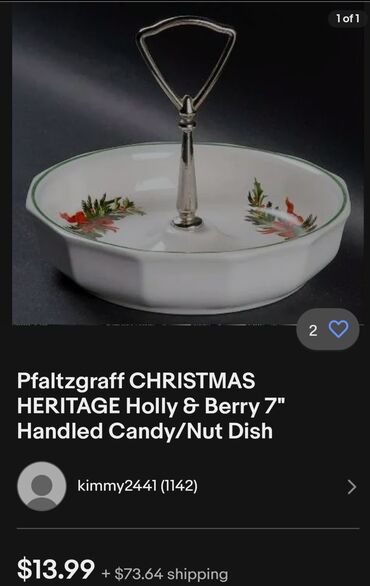 Ostalo posuđe: Bombonijera nova USA Pflaltzgraff 90te.god. Americka bombonijera,sve — 6