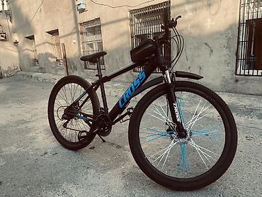 İdman velosipedləri: CROSS dağ velosipedi - Güclü alüminium tipli çərçivə, qara rəngli — 3