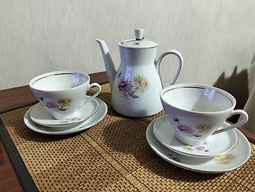 rose: Фарфоровый чайный набор Rosenthal (Германия), деколь с цветами и — 1