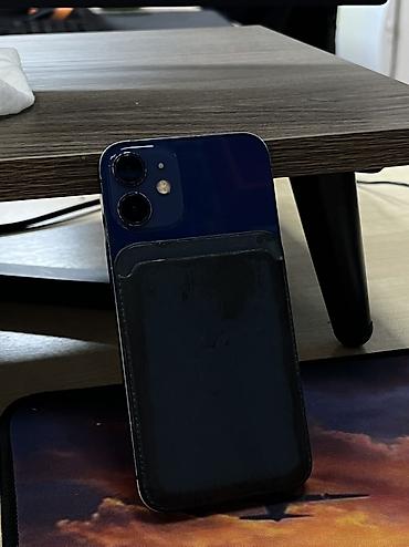 айфон 12mini: IPhone 12 mini, Б/у, 64 ГБ, Синий, Коробка, 75 % — 2
