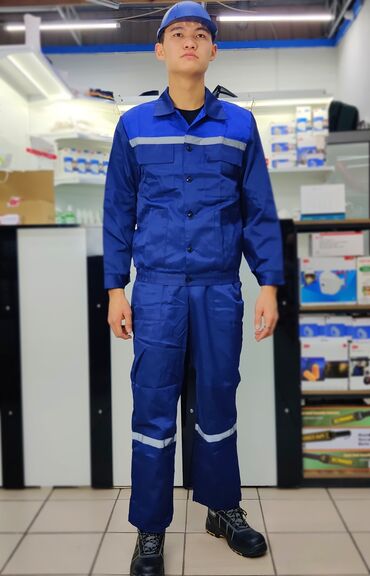 мужская компрессионная одежда: Мастер короткий с полукомбинезоном синий-василек
