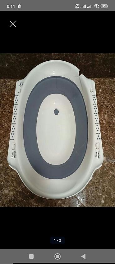 hamam kranti: Uşaq vannası – qatlanan model - Material: möhkəm plastik və sürüşməyə — 1