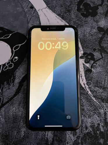 хр телефон: IPhone Xr, Б/у, 256 ГБ, Черный, Чехол, 100 %
