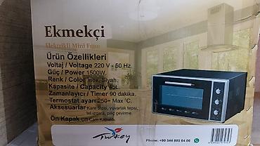 corek bisiren soba: Fiver “Ekməkçi” Elektrikli Mini Fırın – 45 L, 1500 W - Tutumu: 45 — 6