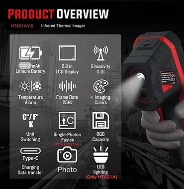 Digər ölçmə cihazları: Teplovizor. Tamamilə yenidir, işlənməyib! Model: HT 821 As (plus) — 4