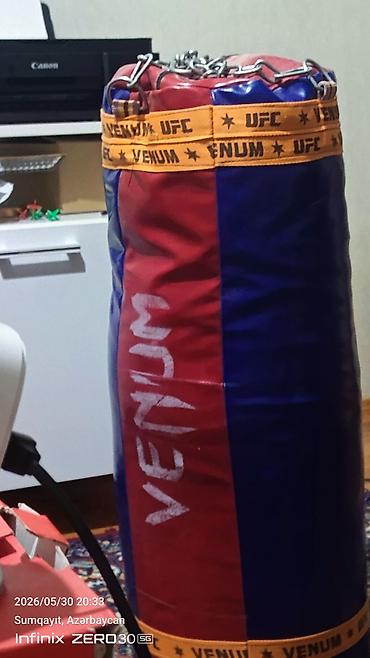 sumka kişi: Boks kisəsi – Venum/UFC üslubunda - Asılqan zəncir və metal — 1