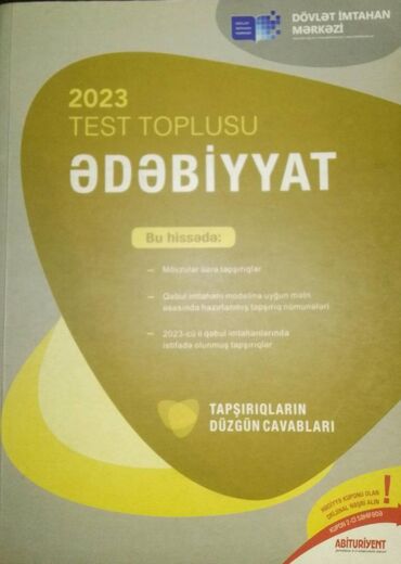 10 sinif informatika metodik vesait: Ədəbiyyat test toplusu 4 manata satılır. Almaq istəyənlər mesaj olaraq