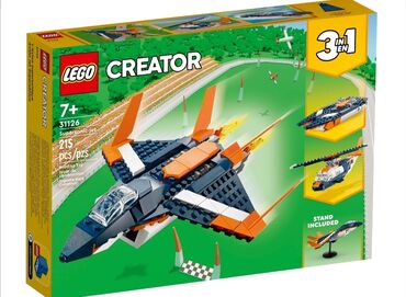 конструкторы lego creator: Lego Creator 31126 Сверхзвуковой самолёт ✈️ рекомендованный возраст 7
