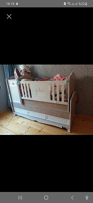 кроватки для новорожденных в баку: Uşaq beşiyi.ideal vəziyyətdədir.matras ilə birgə. az istifadə — 1