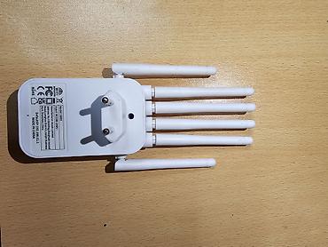 ev modem: Wi‑Fi Repeater / AP Range Extender - 6 ədəd xarici antena: daha geniş — 1