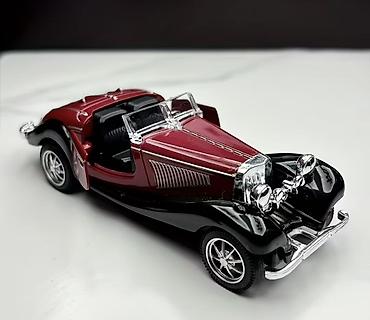 kabriolet: Kolleksiya üçün retro kabriolet model avtomobil - Uzunluq: 11.5 sm — 3