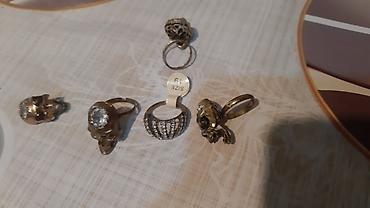 Bijuteriya: Məhsul: Üzük dəsti – 6 ədəd 1ƏDƏDİ 10MANAT - Material: sarı metal — 1