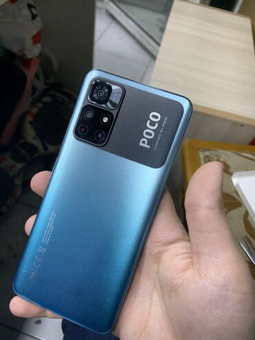 Poco: Poco M4 Pro 5G, 128 GB, rəng - Mavi, Barmaq izi, Face ID