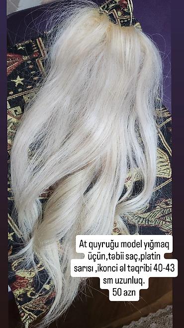 maniken saç: Taxma saçlar Təbii İşlənmiş — 2