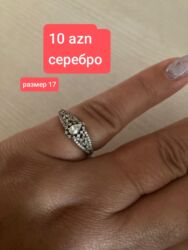 qizilin qiyməti 2022: Gümüş qadın üzüyü - Material: gümüş - Dizayn: damla formalı şəffaf