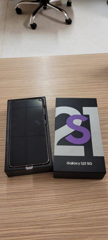 samsung s21 satılır: Samsung Galaxy S21 5G, 128 GB, rəng - Bənövşəyi, Zəmanət, Sensor, Sənədlərlə