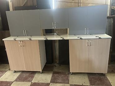 Mətbəx mebel dəsti - Tərkib: alt və üst dolablar, iş masası (ağ at lalafo.az Mətbəx mebel dəsti - Tərkib: alt və üst dolablar, iş masası (ağ