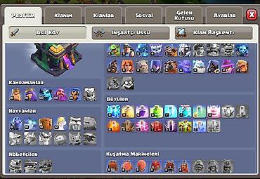 gumuş eşyalar: Clash of Clans hesabı. Profil məlumatları: - Oyunçu adı: Uran - — 2