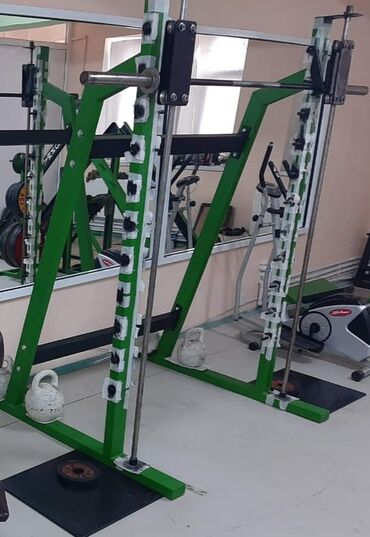 Digər trenajorlar: Peşəkar güc məşq avadanlıqları dəsti - Smith trenajoru: bərkidilmiş — 2