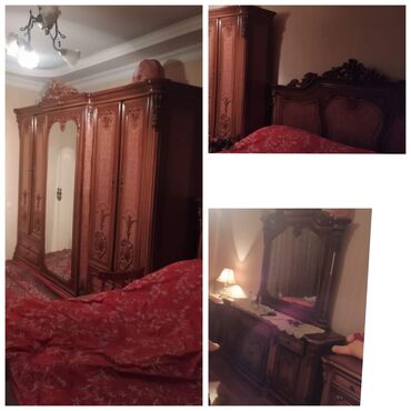 столовый набор: Yataq otağı mebeli Malayziya 👇Qiyməti:*450* man. Matras yoxdur, baza