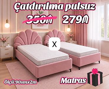 Matras – 90 sm x 2 m - Rahat yatış üçün orta sərtlikdə, bədənə uyğun