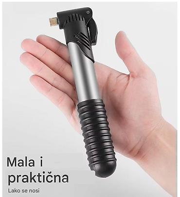 Dodaci za bicikl: Nova mala lagana lako prenosiva pumpa. Postiže pritisak 70 PSI — 15