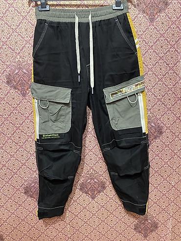 Брюки: Оверсайз Мужские брюки, M, цвет - Бежевый — 4
