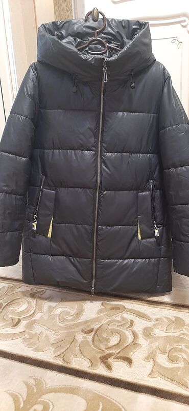 женские зимние куртки бишкек: Куртка женская новая,зимняя(Турция),цвет темно-синий, размер