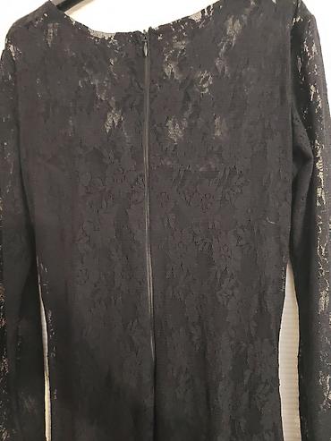 Haljine: Elegantna crna večernja haljina od čipke NOVOOO - Model: duga — 7