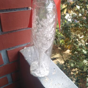 Čaše: Dekorativne čaše za šampanjac – ručni rad, poklon pakovanje - — 7